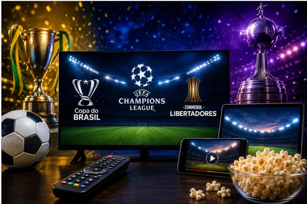 Copa do Brasil, Champions e Libertadores: saiba onde assistir aos jogos de hoje na TV e streaming Copa do Brasil, Champions e Libertadores: saiba onde assistir aos jogos de hoje na TV e streaming