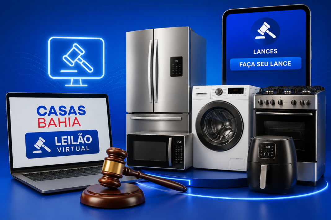 Novo leilão virtual da Casas Bahia reúne eletrodomésticos com lances até 4 de setembro Novo leilão virtual da Casas Bahia reúne eletrodomésticos com lances até 4 de setembro