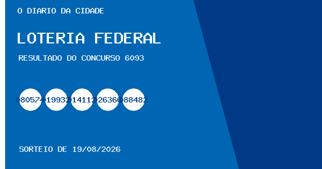 Resultado da Loteria Federal, concurso 6093